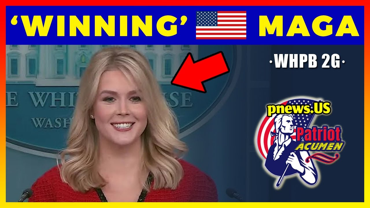🚀Winning: White House Press Secretary Karoline Leavitt ·Briefing 2G ...